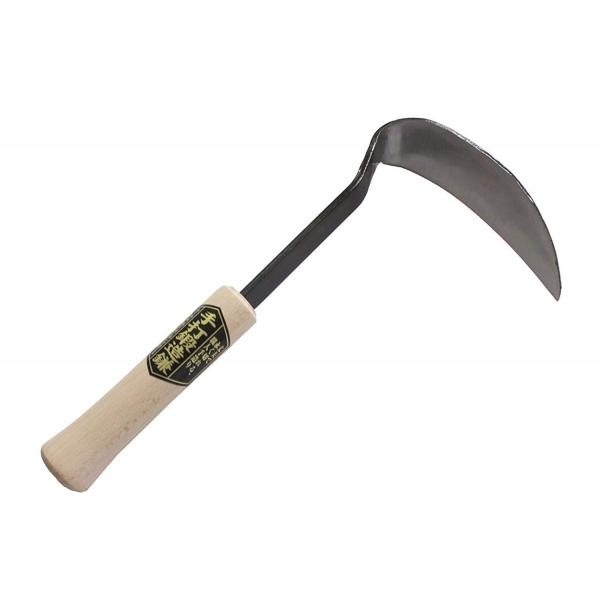 農家向け 草削り鎌 安来鋼付 手打鍛造 左きき用 120mm【日本製】