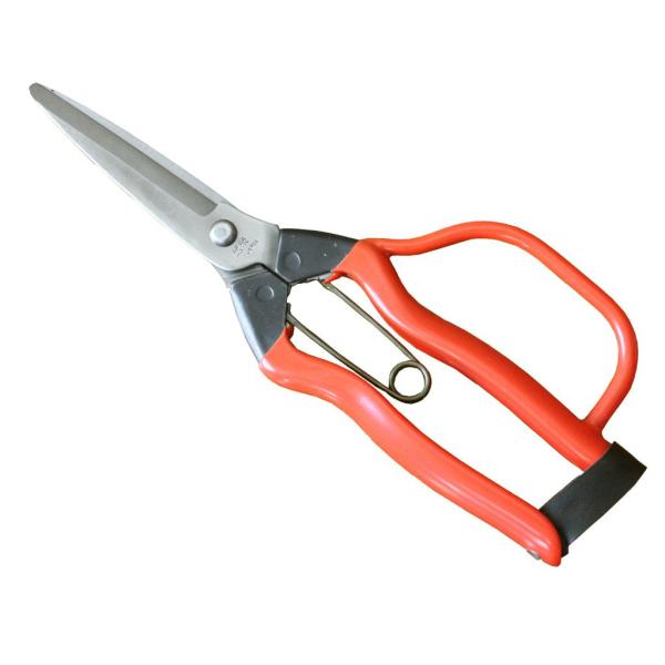 農家の方の、玉葱やにんにくの根を切るのにもう少し刃が長ければ切る回数が少なくてすむという要望から商品化。何回か改良を重ねた結果、先端が尖っていないので、茄子などの収穫時に実を刺す心配が無いと好評で、球根の株分けなど色々な方から御使用いただい...