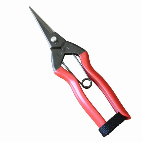 昔は九州型芽切と言われていました。軽量で刃の厚みが薄く、切れ味良く野菜の収穫に御使用頂いておりましたが、長野県のりんご農家の方からアドバイスを頂き、更なる改良を加えてこの形状になりました。今では、全国の方から御使用頂き果樹や野菜の生産に欠か...