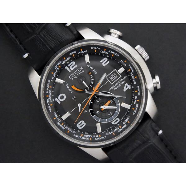 CITIZEN エコドライブ at9018 Citizen Eco-Drive AT9018-00E Radio Controlled World Time SS