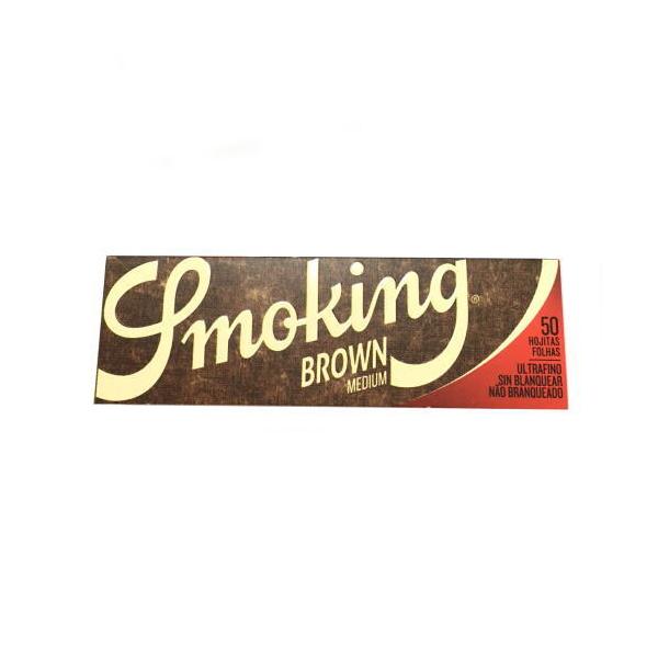 スモーキングブラウン 1 1/4 ワンクォーター ローリングペーパー 50枚入り smoking 巻きたばこ用 シャグ 喫煙具 メール便250円対応