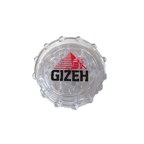 GIZEH プラスチック たばこミキサー グラインダー スケルトン ギゼ【メール便250円可】