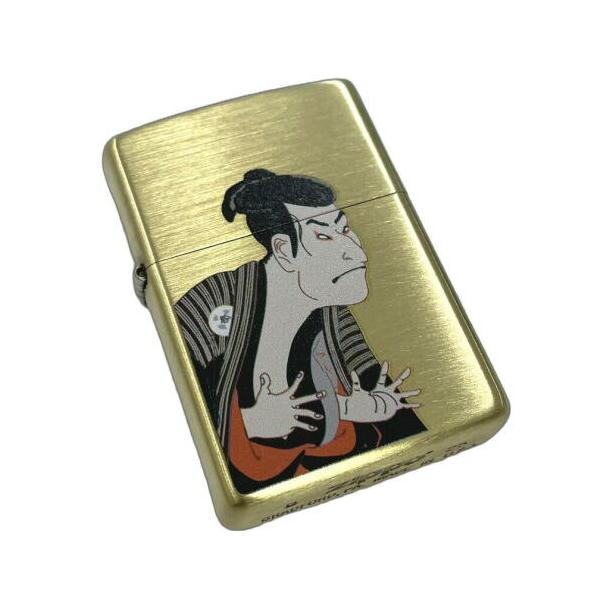 ジッポー オイルライター Zippo 63520598 浮世絵 江戸兵衛 真鍮古美＆プリント