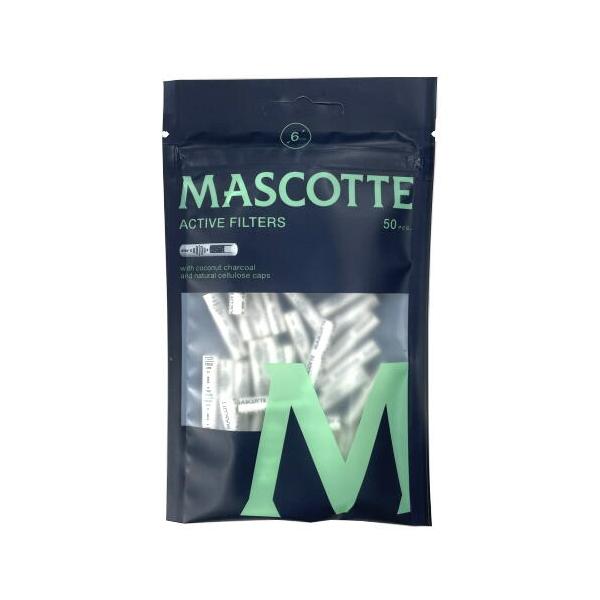 MASCOTTE マスコット アクティブフィルター（ペーパーキャップ） 50個入り シャグ 喫煙具【メール便250円対応】