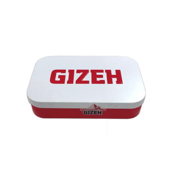 GIZEH ギゼ缶 シングルペーパー 50枚入り 4個セット オリジナル缶入り レッド【メール便250円対応】