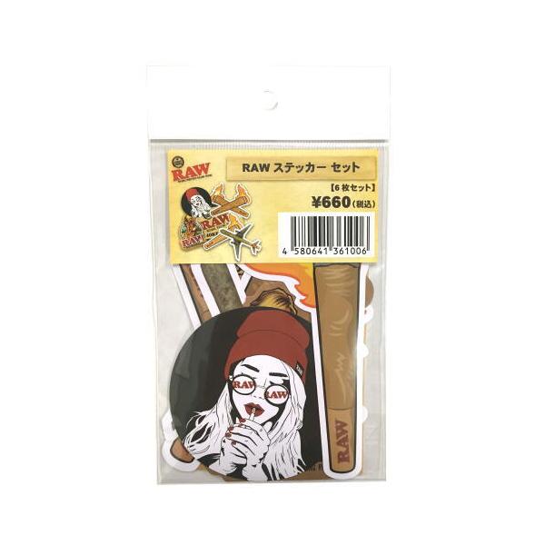 RAW ロー ステッカーセット ロウ 6枚セット メール便250円対応