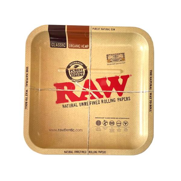 RAW ロー メタルトレー スクエア スモールサイズ シャグ 喫煙具 ロウ ベージュ【メール便250円対応】