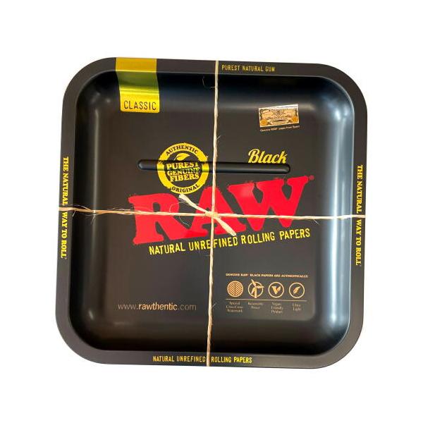 RAW ロー メタルトレー スクエア スモールサイズ シャグ 喫煙具 ロウ ブラック【メール便250円対応】
