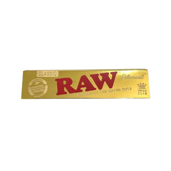 RAW　ロー 手巻き用 クラシック・エスリールペーパー キングサイズスリム シャグ 喫煙具 ロウ【メール便250円対応】