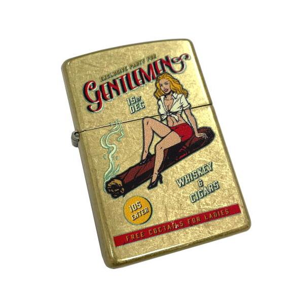 Zippo ジッポー WHISKEY AND CIGARS  z48267-125623 ジッポ オイルライター【メール便250円対応】