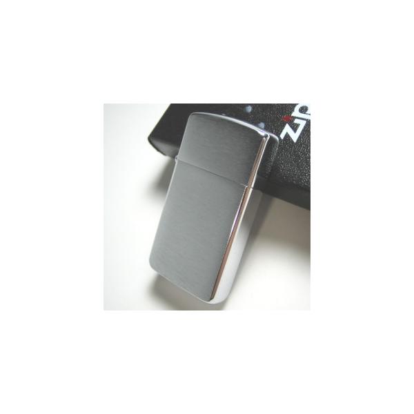 ZIPPO ジッポー クロームブラッシュフィニッシュ サテン スリム メール便250円対応