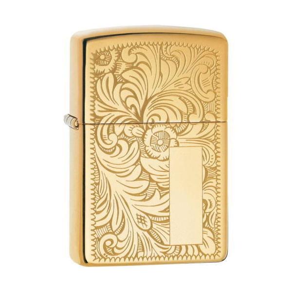 ジッポー ベネチアン 両面加工 ブラス  zippo オイルライター カラクサ 唐草 メール便250円対応