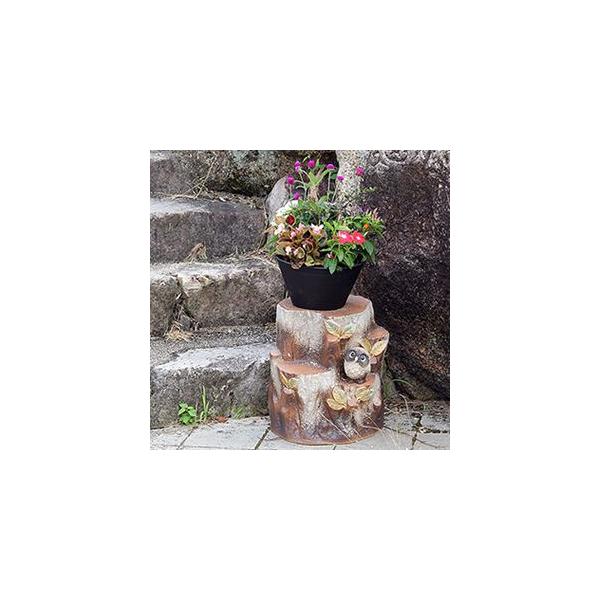 信楽焼 花台 ふくろう 陶器 フラワースタンド かわいい おしゃれ 玄関