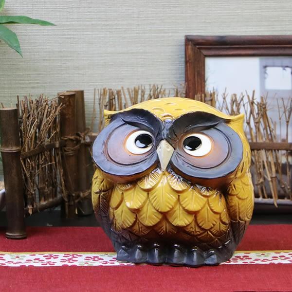 信楽焼 ふくろう 陶器 フクロウ 置物 かわいい おしゃれ ギフト