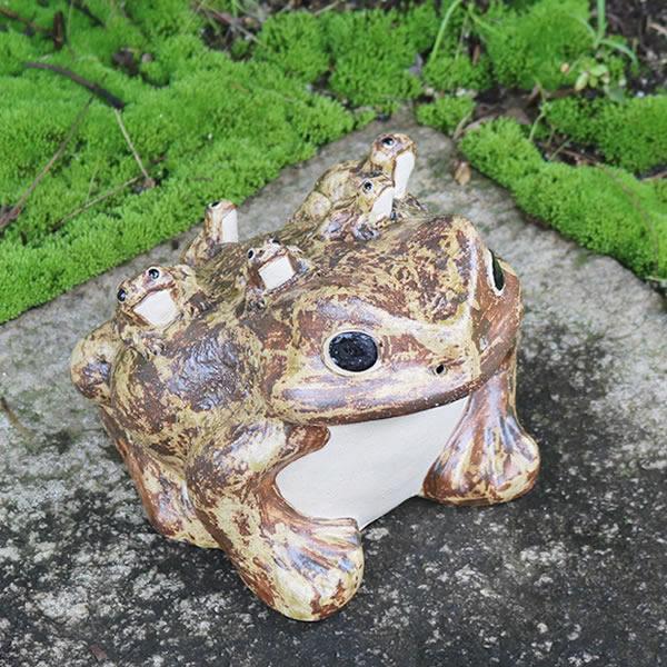 信楽焼 蛙 置物 かえる 陶器 縁起物 かわいい カエル おしゃれ ギフト