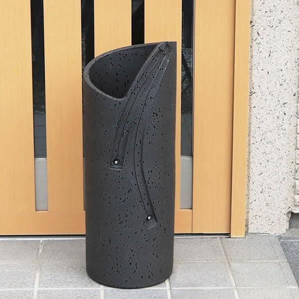 傘立て 陶器 おしゃれ 信楽焼 かさたて 和風 傘入れ モダン 黒 玄関