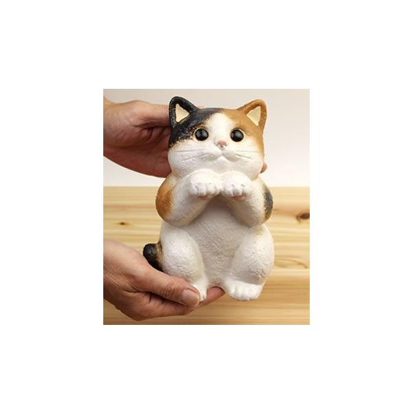 信楽焼 猫 置物 可愛い 陶器 ネコ ギフトなねこ ok-0027 /【Buyee 