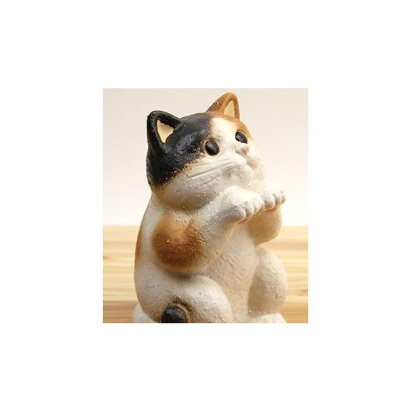 信楽焼 猫 置物 可愛い 陶器 ネコ ギフトなねこ ok-0027 /【Buyee 