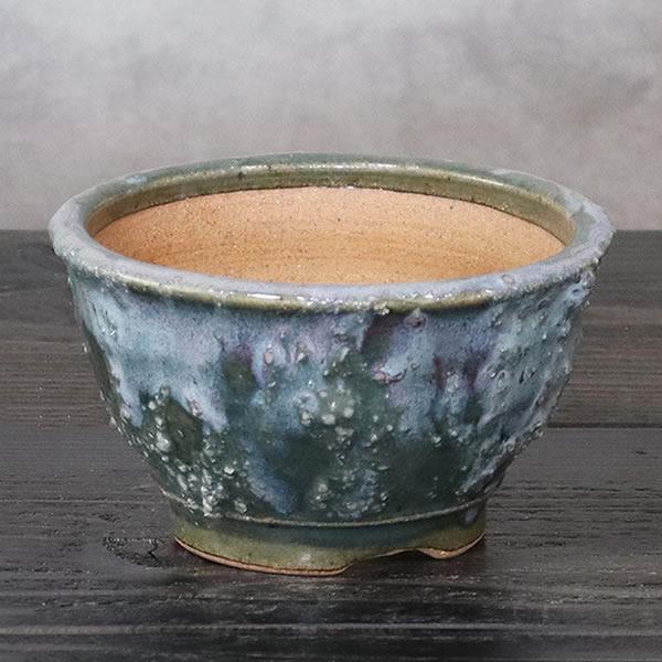 山野草鉢 信楽焼 手づくり 山草鉢 鉢 山草 コケ玉 手作り 植木鉢 陶器