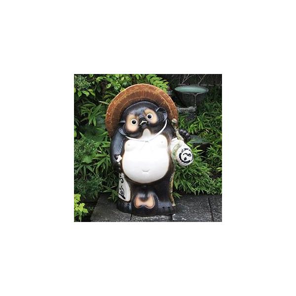 ★陶器製 たぬき 狸 ひねり狸 置物 縁起物 風水★11号 信楽焼 30号古信楽風福ひねり狸 たぬき タヌキ 開運 縁起物 可愛い