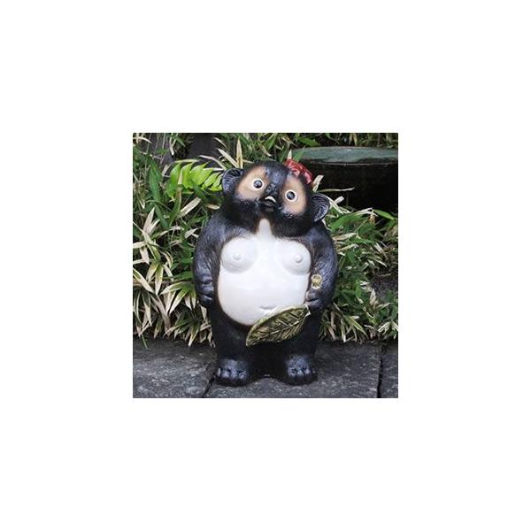 信楽焼 14号メス狸 たぬき タヌキ 開運 縁起物 可愛い 陶器 商売繁盛
