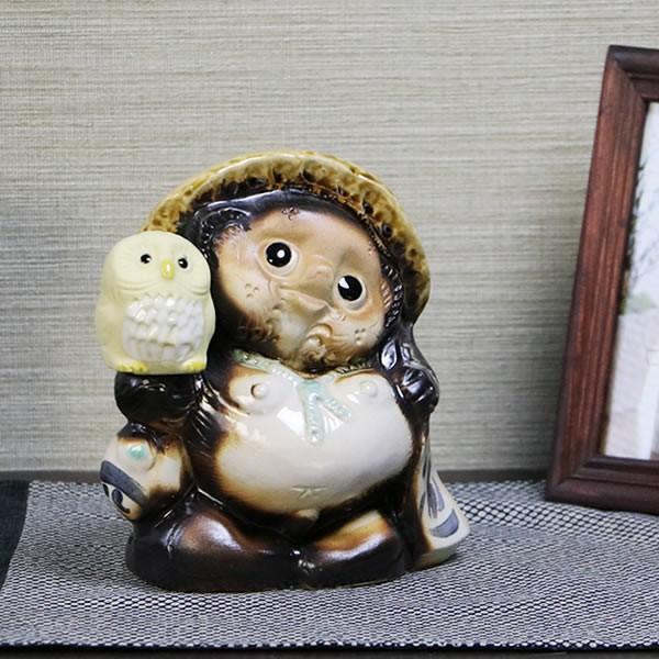 信楽焼 狸 陶器 たぬき タヌキ 開運 かわいい 和風 商売繁盛 新築祝