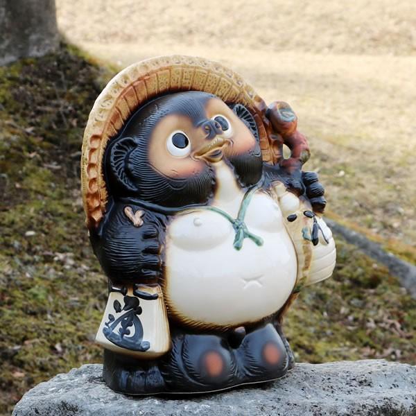 信楽焼 13号福々狸 たぬき タヌキ 狸 開運 縁起物 可愛い 陶器 信楽焼 13号福々狸 たぬき タヌキ 狸 開運 縁起物 可愛い 陶器