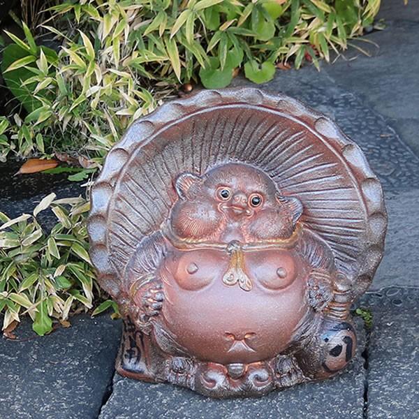信楽焼 12号大福狸 たぬき タヌキ 古狸庵 開運 縁起物 可愛い 信楽焼 12号大福狸 たぬき タヌキ 古狸庵 開運 縁起物 可愛い