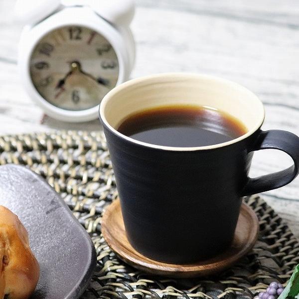 信楽焼 マグカップ 陶器 スープカップ おしゃれ 保温 かわいい 和食器 日本製 白 カップ 食器 やきもの コップ 焼き物 器 ステッチ 黒 マグカップ W304 03 良好品