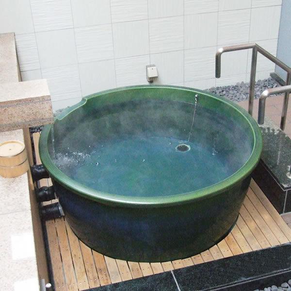 丸型 直径1250×高さ600mm 信楽焼浴槽 ロクロ成型 陶器浴槽 陶器 丸型 直径1250×高さ600mm 信楽焼浴槽 ロクロ成型 陶器浴槽 陶器