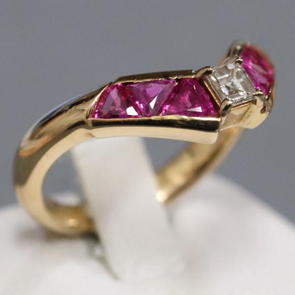 K18ルビー・ダイヤモンドリング　R1.60ct D0.80ct　Size12 K18ルビー・ダイヤモンドリング R1.60ct D0.80ct Size12 K18 18