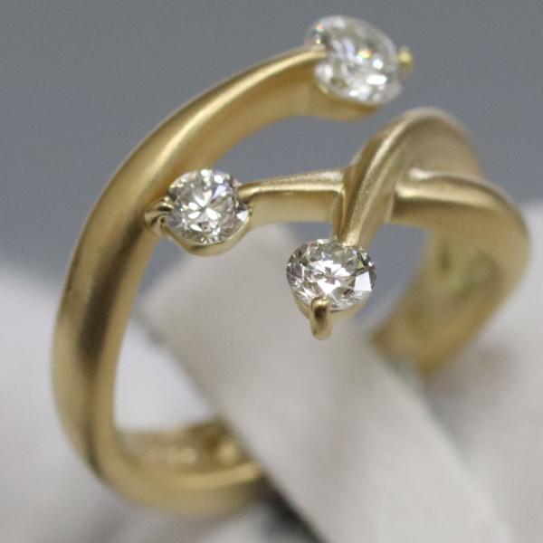 ダイヤモンド　リング K18ダイヤモンドリング D0.257 D0.25 5.5g : 鴫原質店 - 通販