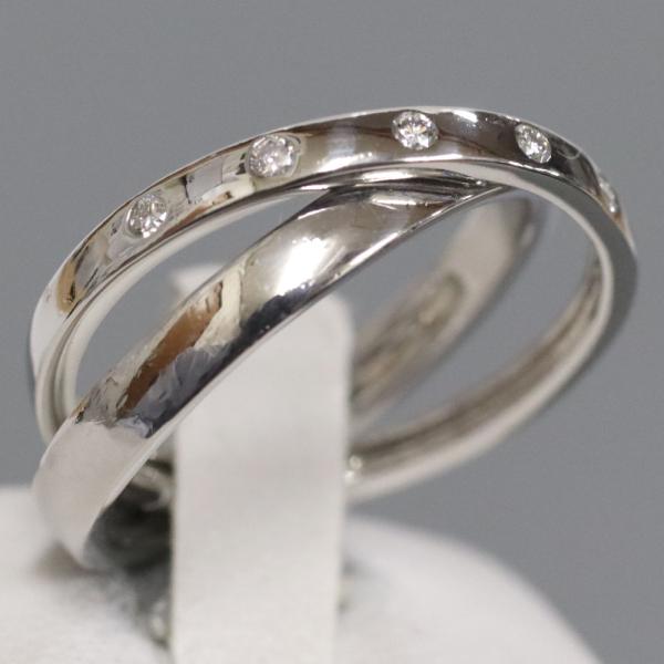 4℃ ヨンドシー Pt950ダイヤモンド2連リング 7.6g #12 : 鴫原質店  