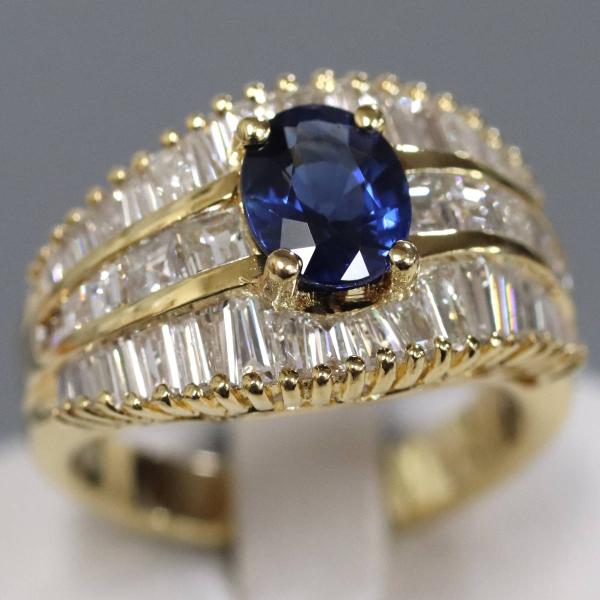 18kサファイアダイヤモンドリング K18 サファイア ダイヤモンド リング 指輪 ダイヤps4pro 1TB