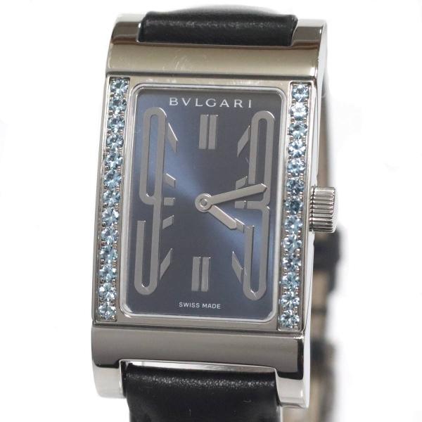 ブルガリ BVLGARI RT39S レッタンゴロ クォーツ レディース _943721 ブルガリ BVLGARI レッタンゴロ RT39S クォーツ SS ラバーベルト