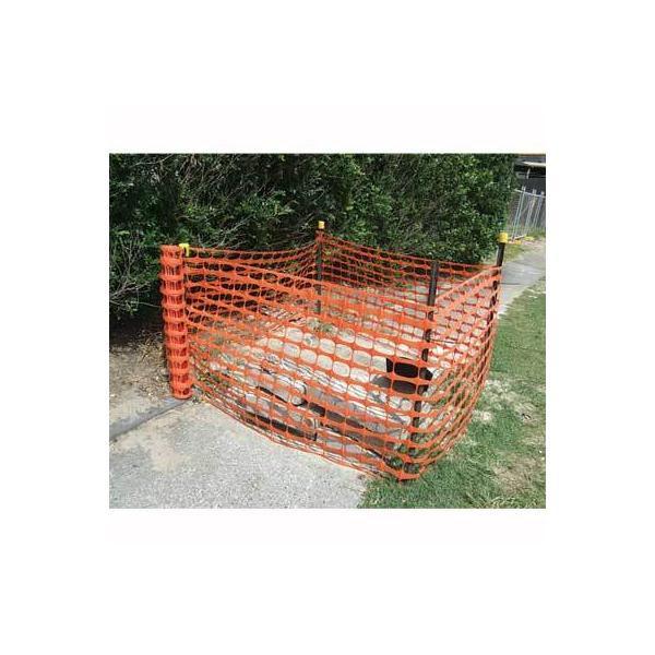 ネットプロテクター　1m×50m【オレンジ・仮囲い・防護仕切り・安全通路確保】