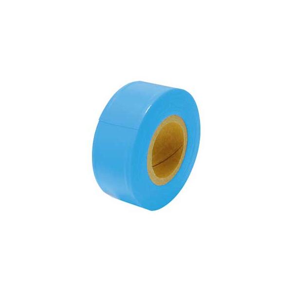 視認性の高い色で目立ちます。手で簡単にちぎれるので使い勝手抜群です。●カラー：ブルー●テープ幅：30mm●長さ：50m●厚さ：0.09mm●重量：170g●材質：塩化ビニル樹脂