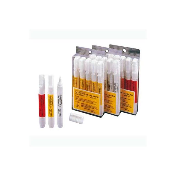 持ち運びに便利なペンタイプの携帯用マーカー。測点・境界・穴あけ位置のマーキングに最適です。●カラー：赤、黄、白●サイズ：Φ15×133mm●入数：1本