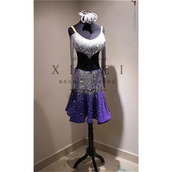 社交ダンスドレス 社交ダンス スポーツ ラテンドレス モダンドレス ロングスカート ダンスウエア 競技 デモ パーティー ダンス衣装 ワンピース ドレス ダンス衣装 0165 0165 Xineiダンスドレス