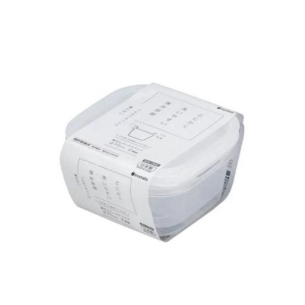 イノマタ化学 楽ちんパック スクエア（270mL）2個入 クリアホワイト