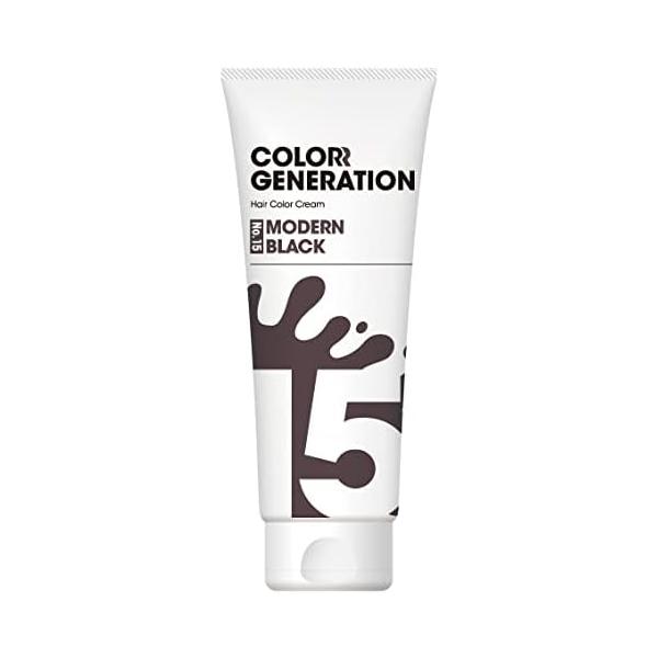 COLORR GENERATION(カラージェネレーション) MODERN BLACK(モダンブラック) カラーヘアクリーム 150グラム (x 1) 艶めく黒で、モードな私に