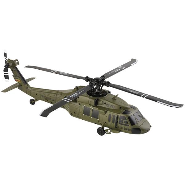 K170 UH-60L BLACK HAWK ヘリコプター ハイテック 2.4GHz 5CH ヘリコプター K170 UH-60L ブラック