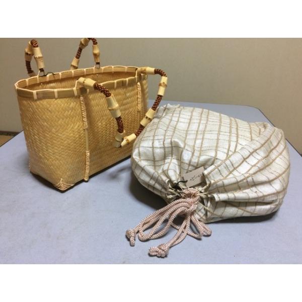 カゴバッグ夏着物 浴衣用 花しおりかご巾着かごバッグ竹 天然素材巾着正絹クリーム地格子送料無料 Buyee 日本代购平台 产品购物网站大全 Buyee一站式代购