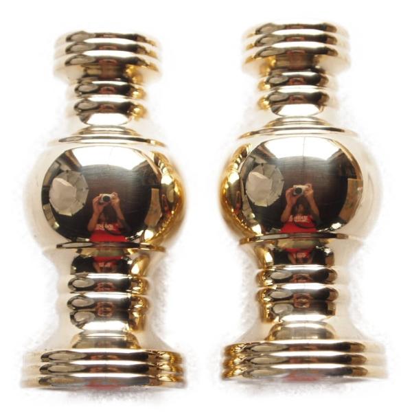 華瓶 （けびょう） 国産 仏壇仏具 しきみ 常花立て日本製 高岡製品 1.8寸-高5.8cm, 金メッキ