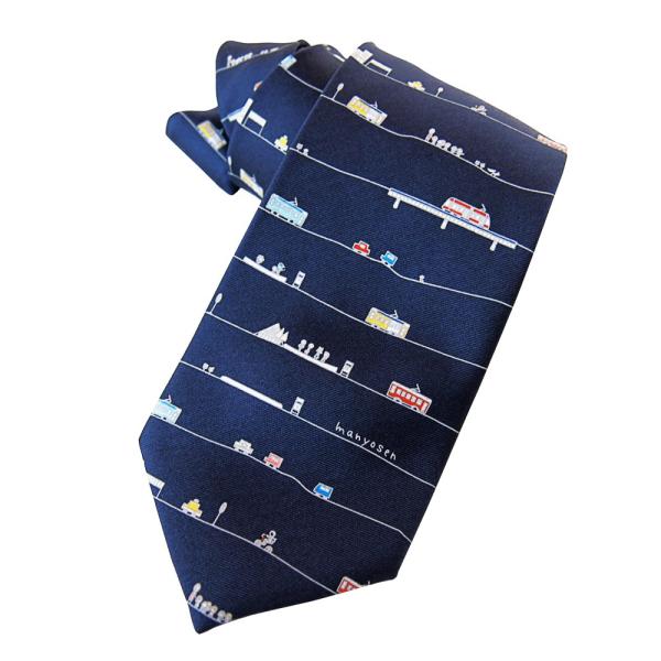 チンチン電車 イラスト 紺 キャラクター ネクタイ 路面電車の万葉線 Buyee Buyee บร การต วกลางจากญ ป น ซ อจากประเทศญ ป น