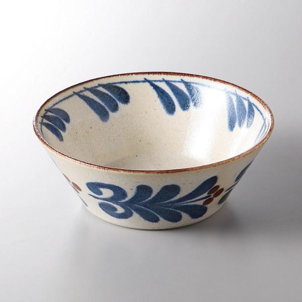 丼 多用碗 小丼 やちむん風 琉球三昧芽吹き反り型4.0ボウル 13.5cm