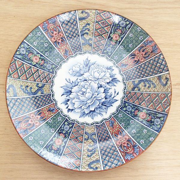 美品大皿 皿 大皿 10.0皿 染錦 32cm 盛り皿 おしゃれ 和食器 業務用 美濃焼