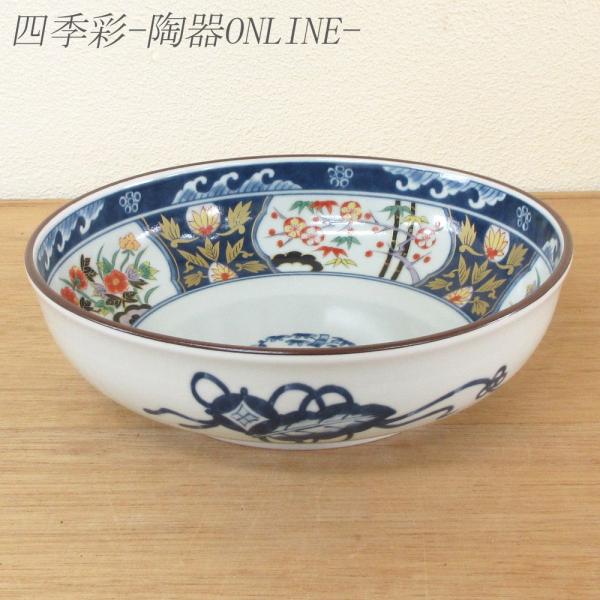 鉢 ボウル 盛り鉢 染錦紋様7.0鉢 20.5cm おしゃれ 和食器 業務用