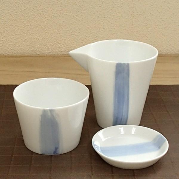 流水 2合そば徳利そば猪口薬味皿8個セット そば猪口 薬味皿 そば徳利 セット 藍刷毛 おしゃれ 業務用 美濃焼
