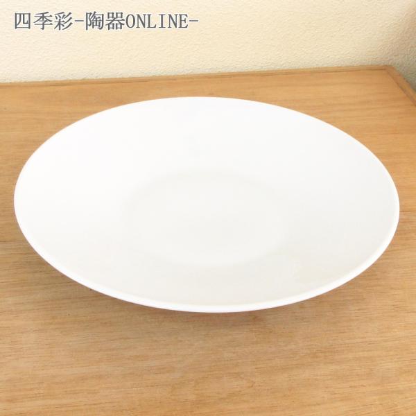 皿 パスタ皿 カレー皿 27cm深皿 水明 白 おしゃれ 業務用 洋食器 美濃